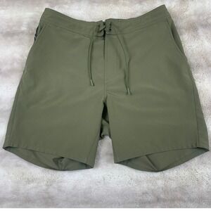 Ten Thousand Foundation Shorts Mens Olive Green 7 Inch Inseam Training Gym L